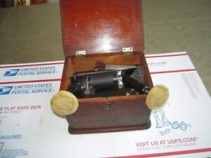1900s Bunnell Home Medical Quack Battery Electric Shock Device Oak 