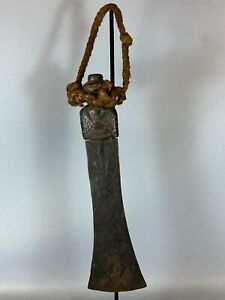 240440 Rare Old African Chief Ritual Knife From The Chokwe Angola 