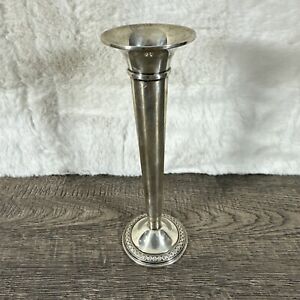 Vintage Rogers Sterling Silver Trumpet Bud Vase 3080 Weighted 7 Tall