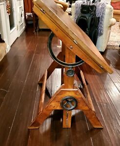 Vintage Oak Drafting Table Local Pickup Only