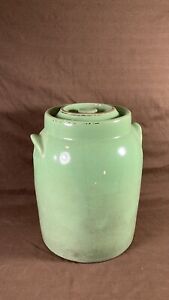 Antique Primitive Stoneware Canning Storage Jar Crock Pantry Jar Crock