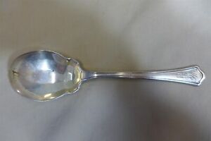 Antique Wallace Washington Sterling Silver 5 3 4 Berry Serving Spoon W Mono