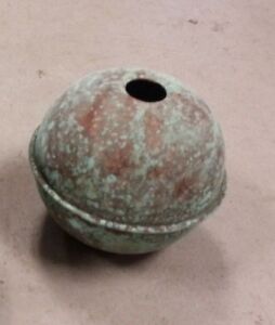 Copper Ball 4 Oxidized For Weathervanes Or Lightening Rods Fits 3 4 Rod
