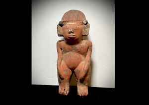 Mayan Pottery Figure Terracotta Circa 800 Ad Mexico Pre Columbian