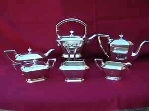 Beautiful Antique Sterling Silver Durgin Gorham Fairfax 6 Piece Tea Coffee Set