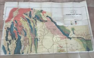 1800s Geologic Map Wyoming Idaho Utah U S Geological Survey F V Hayden