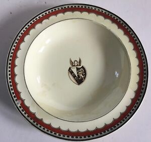 18thc Creamware Armorial Export Plate Bowl