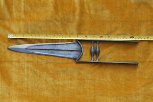 V Rare Antique Mughal Rajput Maratha Warrior Wootz Steel Blade Katar Tiger Knife
