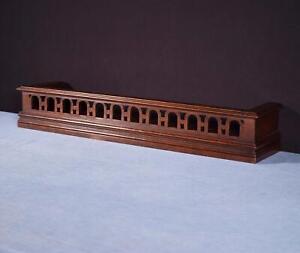 25 Antique French Shelf Plate Rail In Solid Walnut Wood Salvage