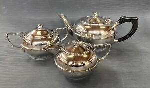 Vintage Silver Plate Art Deco Tea Set Marked Perfection The Hallmark Of Quality