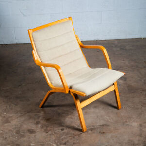 Mid Century Danish Modern Lounge Chair Armchair White Finn Ostergaard Denmark