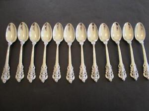 Price Per 1 Spoon Wallace Grande Baroque Sterling Flatware Teaspoon 6 1 4 Ecxl