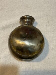 Vintage Antique Iron Metal Water Pot Jug India Water Bottle Vase Flask