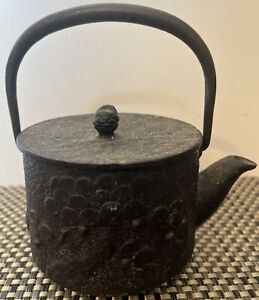 Antique Asian Japanese Cast Iron Teapot Salesman S Sample Childs With Strainer