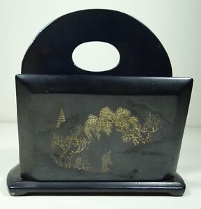 Antique Chinese Lacquer Ware Desk Set Very Scarce Made In Foochow 4 241