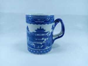 Antique Kangxi Chinese Porcelain Tankard Or Mug