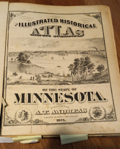 1874 Illustrated Historical Atlas The State Of Minnesota