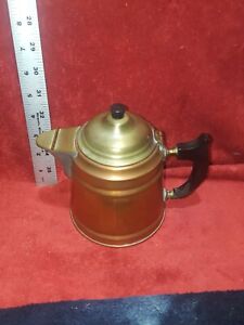 Antique Manning Bowman Co Copper Coffee Pot 1906 Mixed Metal