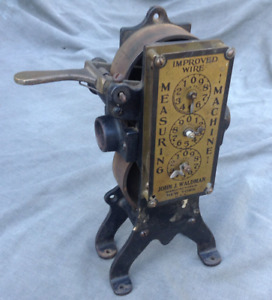 Vintage Improved Wire Measuring Machine John Waldman New York Old Merchantile