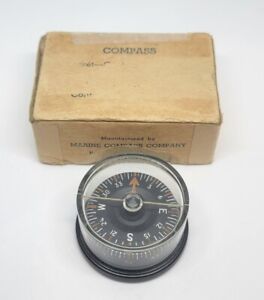 Vintage Us Navy Marine Compass Company Magnetic Pocket Compass