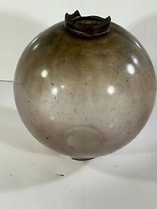 Antique Original Clear Glass Lightning Rod Globe Ball 5 Weather Vane