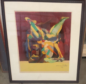 Jacques Villon La Lutte The Fight Framed Signed Limited Edition 32 250