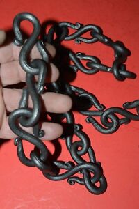 Chain S Hook Wrought Iron 5 16 In Hand Forged By Blacksmiths In Usa