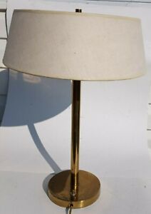 Vintage Hansen New York Brass Desk Table Lamp For Metalarte Spain 