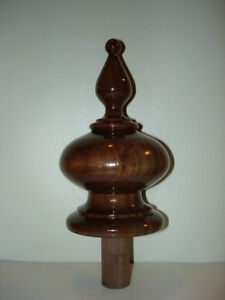 Wood Finial Unfinished For Newel Post Finial Or Cap Finial 37