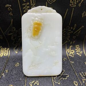 100 Chinese Natural Hetian Jade Hand Carved Exquisite Pendants