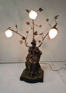 Guillot Bronze Sculpture Lamp