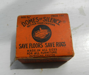 Vintage Domes Of Silence For The Bottom Of Furniture Legs 5 8 Set Of 4 Box