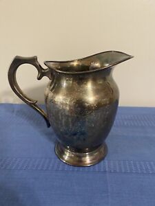 Vintage 1900 S Poole Silver Company Silver Plated Epns Pitcher