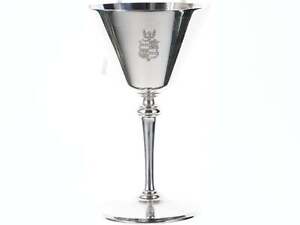 Antique Tiffany Sterling Armorial Silver Wine Goblet S Multiple Available 
