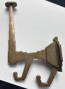 Antique Bronze Arts Crafts Mission Style Triple Hook Coat Hat Hook 7 5 Tall