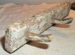 Antique Hand Made Wooden Coat Rack From Out Of 1750 S House In Bel Air Maryland
