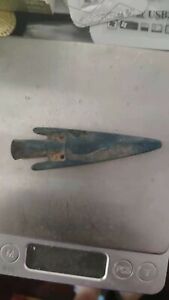 Old Chinese Bronze Weapon Bronze Arrow Head 0810