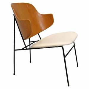 Vintage Mid Century Danish Modern Ib Kofod Larsen Selig Penguin Accent Chair