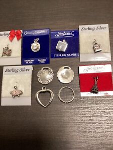 Lot Of 10 Vintage Sterling Silver 925 Pendant Brooch Earring Less Than 10 Each