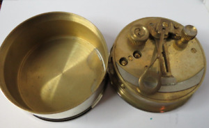 Antique Stanley London Ser No 5023 All Brass Pocket Sextant Nautical Compass