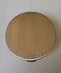 Sterling Silver Powder Compact With Mirror From The 1950s