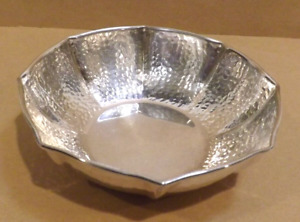 Vintage Hammered Silver Plated Small Bowl