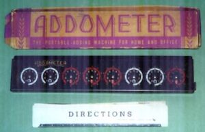 Vintage Addometer Adding Machine Calculator With Box Instructions And Stylus