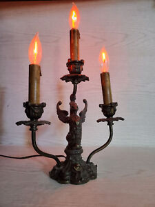 Griffin Antique Greco Roman Creature Art Deco Stylish Rare Lamp W3 Candelabras