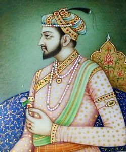 6 Miniature Portraits Of Maharadjas And Maharanis Gouache India Xix Century