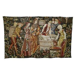 Point De L Halluin French Tapestry 3876 Le Pressage Pressing Wine 61 5 In France