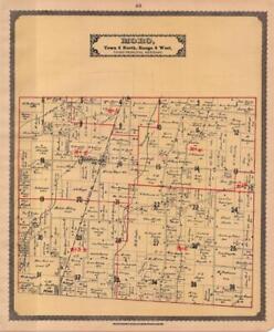 1892 Antique Plat Atlas Of Madison County Illinois Map Of Moro