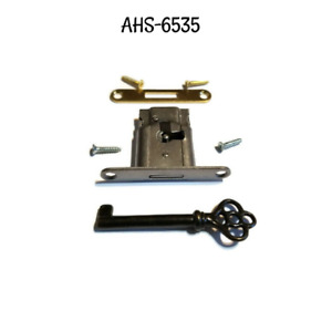 Full Mortise Lock With Key And Strike Plate Antique Style Lock Drawer Or Door