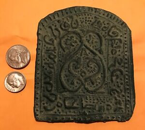 Medieval Lead Amulet Islamic Unknown Origin