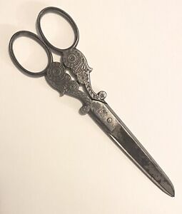 Antique Engraved Scissors W M Morley Sons Germany Sewing 1800 S